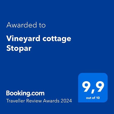Straza Vineyard Cottage Stopar מראה חיצוני תמונה